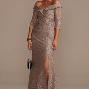 Oleg Cassini, Portobello, Shimmer, Mother of the Bride or Guest Gown, Sz 8, NWT